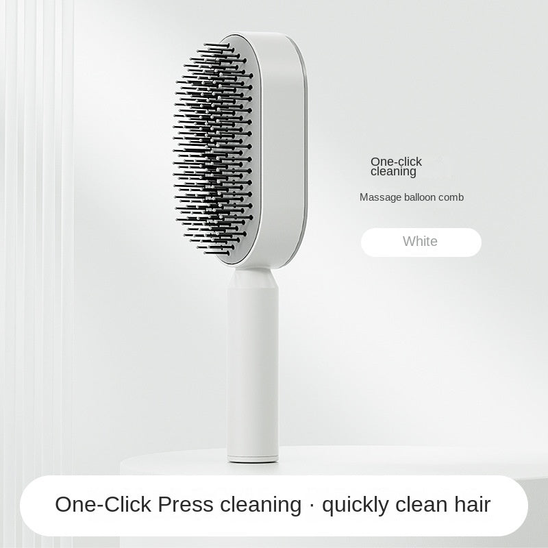 Women’s 3D Self-Cleaning Hair Brush – Anti-Frizz, Scalp Massage & Hair Growth Comb