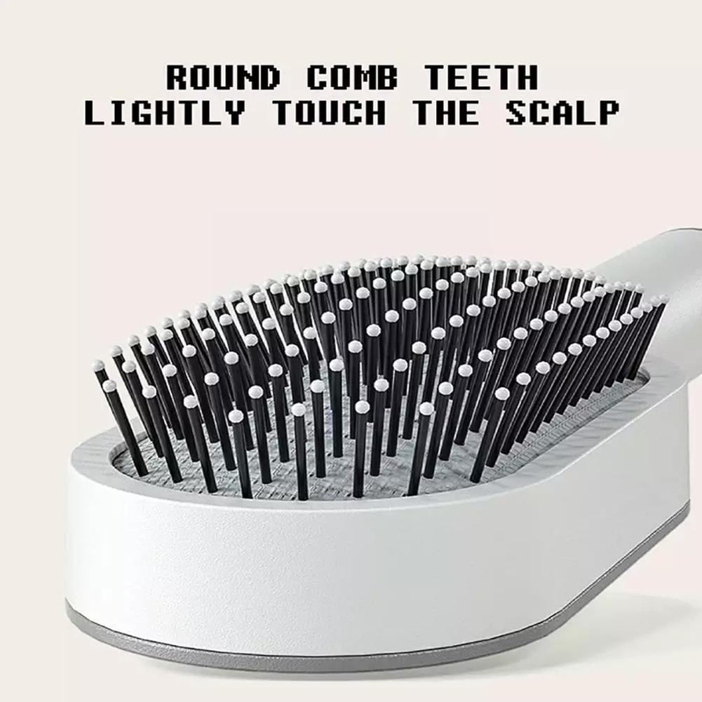 Women’s 3D Self-Cleaning Hair Brush – Anti-Frizz, Scalp Massage & Hair Growth Comb
