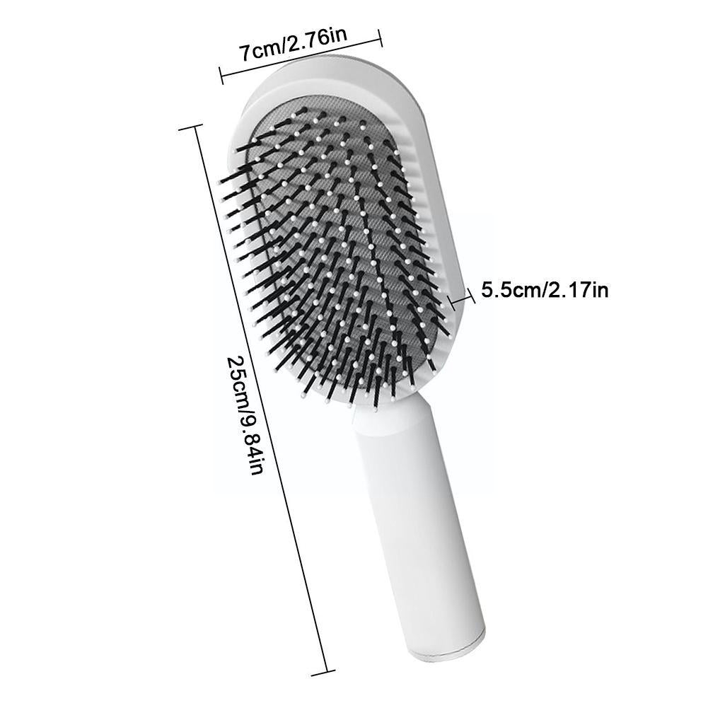 Women’s 3D Self-Cleaning Hair Brush – Anti-Frizz, Scalp Massage & Hair Growth Comb